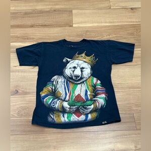 NOTORIUS B.I.G. Bear In COOGI Mash Up T Shirt ROOK Men’s Medium Blue